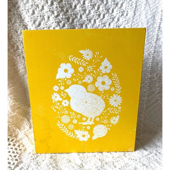 Set Of 3 Pier 1 Easter Plaques With Bunny & Chick Designs Spring - Picture 5 of 9